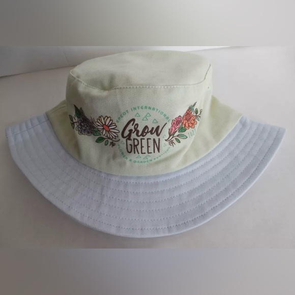 DISNEY PARKS EPCOT FLOWER GARDEN FESTIVAL 2022 ADULT GROW GREEN BUCKET H… - Picture 1 of 4